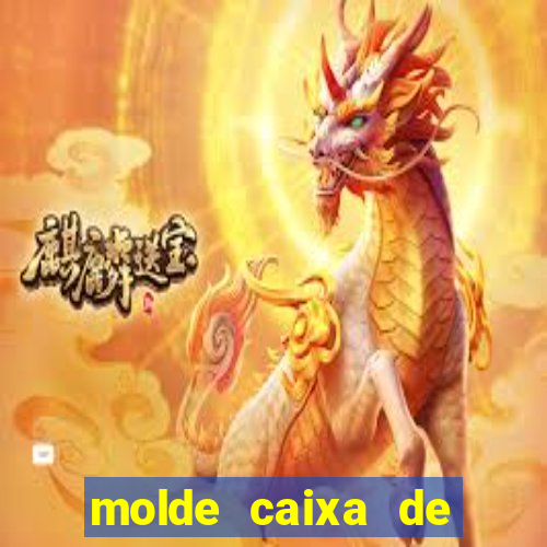 molde caixa de baralho png